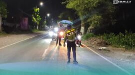 Pihak kepolisian saat melakukan olah TKP (Foto: Satlantas Polres Jember). 