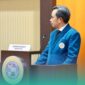 Gus Bupati Jember, Muhammad Fawait, saat mempresentasikan hasil riset disertasinya di kampus UNAIR, Surabaya (Foto: Istimewa). 