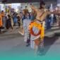 Salah satu penari jaranan saat agenda peringatan Satu Suro di Desa Sidomekar, Kecamatan Semboro, Jember (Foto: Istimewa).  