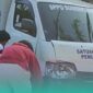 Mobil Distribusi Makan Bergizi Gratis (MBG) milik SPPG Sumberjambe yang menabrak pagar dapur (Foto: Istimewa). 