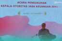 Dicky Kartikoyono, Kepala Eksekutif Pengawas Perilaku Pelaku Usaha Jasa Keuangan, Edukasi, dan Pelindungan Konsumen saat sambutan di acra pengukuhan kepala OJK Jember (Foto: Fadli/Frensia). 
