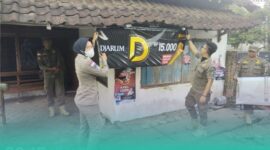 Gambar Ditertibkan Satpol PP Reklame Insidentil Tanpa Izin di Genteng-Banyuwangi dari Frensia.id (Sumber: Istimewa)