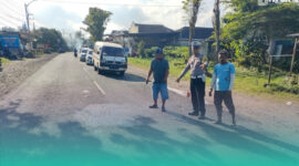 Gambar Dua Sepeda Motor Adu Banteng, Satu Pengendara Tewas (sumber: Istimewa)