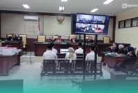 Suasana persidangan saat penuntutan Eks Wakil Ketua DPRD Jember, Dedy Dwi Setiawan, oleh majelis hakim (Foto: Istimewa). 