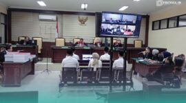 Suasana persidangan saat penuntutan Eks Wakil Ketua DPRD Jember, Dedy Dwi Setiawan, oleh majelis hakim (Foto: Istimewa). 