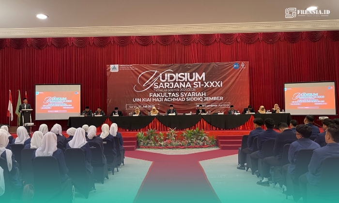 Suasana Yudisium ke-XXXI Fakultas Syariah UIN KHAS Jember di Ballroom Hotel Luminor (Foto: Humas Fasya UIN KHAS). 