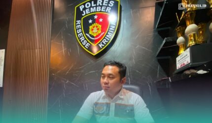 Kanit Pidum Satreskrim Polres Jember, Ipda Andry Yunni Prasetyo saat diwawancarai (Foto: Sigit/Frensia).