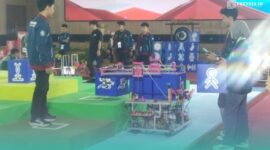 Para peserta saat berlaga dalam babak final pada Kontes Robot ABU Indonesia (KRAI) 2026, di Universitas Jember (Foto: Istimewa). 