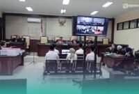 Suasana saat pembacaan vonis hukum di Pengadilan Tindak Pidana Korupsi (Tipikor) Surabaya, Jawa Timur (Foto: Istimewa). 