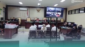 Suasana saat pembacaan vonis hukum di Pengadilan Tindak Pidana Korupsi (Tipikor) Surabaya, Jawa Timur (Foto: Istimewa). 