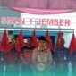 Bupati Jember, Muhammad Fawait, saat sambutan dalam acara Pro Gus e di Lapangan SMPN 1 Jember (Foto: Fadli/Frensia). 