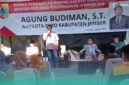 Anggota DPRD Kabupaten Jember, Agung Budiman, saat sambutan di acara reses di Kecamatan Rambipuji, Jember (Foto: Istimewa). 