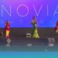 Penampilan Novia Bachmid, saat membawakan lagu Tabola Bale di acara Jember Fashion Carnaval (Foto: Sigit/Frensia). 