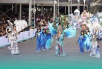 Salah satu penampilan kostum yang dipakai oleh talent, saat acara puncak Grand Carnival JFC 2026 (Foto: Sigit/Frensia). 