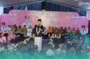 Bupati Jember, Muhammad Fawait, saat acara Bunga Desaku di Balai Desa Manggisan, Kecamatan Tanggul, Jember, pada Selasa (28/7/2026) (Foto: Fadli/Frensia). 