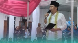 Bupati Jember, Muhammad Fawait, saat acara Bunga Desaku di Kecamatan Rambipuji pada Rabu (29/7/2026) (Foto: Fadli/Frensia). 