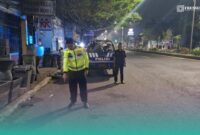  Polisi saat mendatangi TKP di Kaliwates, Jember (Foto: Satlantas Polres Jember). 