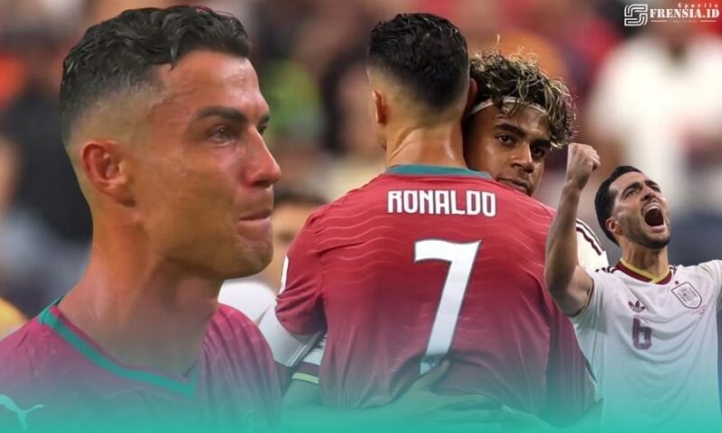 Gambar Portugal Pulang! Spanyol Kubur Harapan Ronaldo Di Piala Dunia (Sumber: Grafis Frennsia)