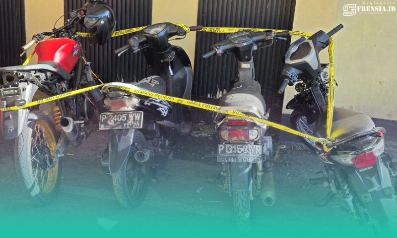 Gambar Bermodal Kunci Lemari Bobol Stang Motor, 5 Orang Digulung Tim URC Macan Blambangan(Sumber: Istimewa)