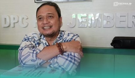 Ketua DPC PKB Jember, Ayub Junaidi saat ditemui di Kantor DPC PKB Jember (Foto: Sigit/Frensia).