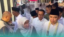 Direktur Jenderal (Dirjen) Perumahan Perkotaan Kementerian PKP, Sri Haryati, (kiri), Bupati Jember, Muhammad Fawiat (Kanan) (Foto: Sigit/Frensia). 