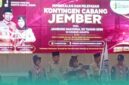 Bupati Jember, Muhammad Fawait  saat foto bersama di acara pembekalan dan pelepasan kontingen pramuka dalam ajang Jambore Nasional ke XII di Cibubur, Jakarta Timur (Foto: Istimewa). 