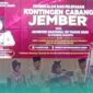 Bupati Jember, Muhammad Fawait  saat foto bersama di acara pembekalan dan pelepasan kontingen pramuka dalam ajang Jambore Nasional ke XII di Cibubur, Jakarta Timur (Foto: Istimewa). 