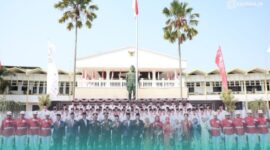 Segenap jajaran Pemkab Jember, Forkopimda, saat foto bersama setelah upacara bendera peringatan Hari Ulang Tahun (HUT) ke-81 Republik Indonesia (Foto: Istimewa). 