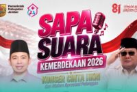 Poster Konser SAPA SUARA peringatan HUT RI ke-81 (Foto: Akun Instagram @SAPA SUARA). 