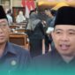 Ketua DPRD Jember, Ahmad Halim (kiri), Bupati Jember, Muhammad Fawait (kanan) (Foto: Fadli/Frensia). 