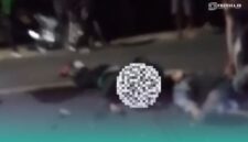 Korban kecelakaan di Kecamatan Sukorambi, Jember (Foto: Tangkapan layar video kiriman warganet). 