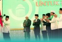 Presiden RI, Prabowo Subianto saat membuka Muktamar NU ke-35 di Tambakberas, Jombang (Foto: Istimewa). 