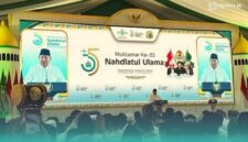 Presiden RI, Prabowo Subianto saat sambutan di Muktamar ke-35 Tambakberas, Jombang (Foto: Istimewa). 