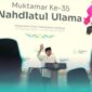 Presiden RI ke-8, Prabowo Subianto saat sambutan di Muktamar NU ke-35 Tambakberas, Jombang (Foto: Istimewa). 