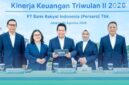 Direktur Utama BRI Hery Gunardi yang didampingi oleh Wakil Direktur Utama BRI Viviana Dyah Ayu R.K, Direktur Network dan Retail Funding BRI Aquarius Rudianto, Direktur Finance dan Strategy BRI Achmad Royadi dan Direktur Manajemen Risiko BRI Ety Yuniarti, setelah pemaparan kinerja capaian positif BRI hingga triwulan II 2026 (Foto: Humas BRI Pusat). 