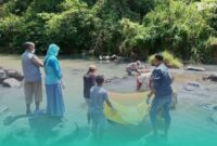 Gambar Lansia Hilang 5 Hari Ditemukan Meninggal Mengapung di Sungai Kabat Banyuwangi (Sumber: Isitimewa)