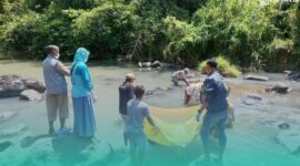 Gambar Lansia Hilang 5 Hari Ditemukan Meninggal Mengapung di Sungai Kabat Banyuwangi (Sumber: Isitimewa)