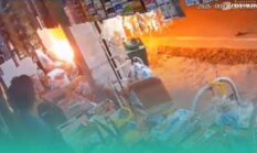 Minibus Tabrak Kios Bensin di Banyuwangi, 1 Orang Meninggal dan Mobil Terbakar