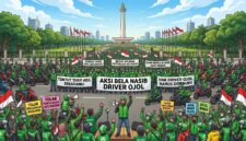 Ilustrasi Ojol Kawal Aksi Pati 27 Agustus 2026 (Foto: Artificial Intellegence). 