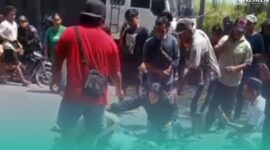 Gambar Tragis, Siswi 12 Tahun Meninggal dalam Kecelakaan di JLS Glenmore (Sumber: Istimewa)