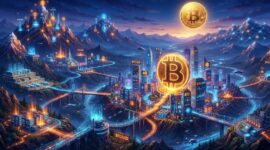 Bitcoin Ilustrasi AI
