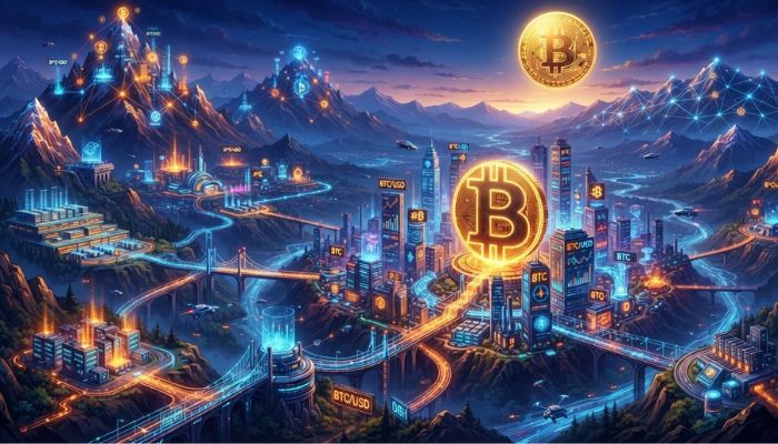 Bitcoin Ilustrasi AI