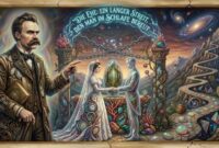Ilustrasi Nietzsche dan pernikahan (Sumber: AI)