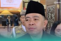 Bupati Jember, Muhammad Fawait  setelah menghadiri Rapat Paripurna Perubahan APBD 2026 di Gedung DPRD Jember (Foto: Fadli/Frensia). 