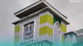 Penampakan dari depan Gedung Rektorat UIN KHAS Jember (Foto: Fadli/Frensia). 