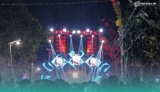 Penampakan masyarakat saat melihat sound horeg di wilayahnya. (Foto: Faiq Al Himam/Frensia). 