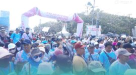 Ribuan peserta yang mengikuti Gerak Jalan Tanggul–Jember Tradisional (Tajemtra) 2026 (Foto: Istimewa). 