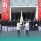Prosesi pelepasan kontingen UIN KHAS Jember untuk diberangkatkan ke PORSI JAWARA II 2026 di UIN Gus Dur, Pekalongan, Jawa Tengah. (Foto: Humas UIN KHAS). 