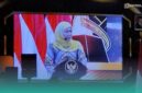 Gubernur Jawa Timur, Khofifah Indar Parawansa, saat sambutan acara Hari Ulang Tahun (HUT) Ketik.com ke-4, di Mercure Surabaya Grand Mirama Hotel, pada Rabu (9/9/2026). (Foto: Fadli/Frensia). 