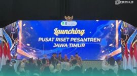 Suasana saat prosesi Studium Generale bagi Mahasiswa dan Mahasantri Baru Penerima Beasiswa Pemprov Jawa Timur Tahun 2026 yang diadakan oleh Lembaga Pengembangan Pesantren dan Diniyah (LPPD) Jatim, di Gedung Islamic Centre Jawa Timur, Surabaya, Kamis (10/9/2026). (Foto: Yahya). 